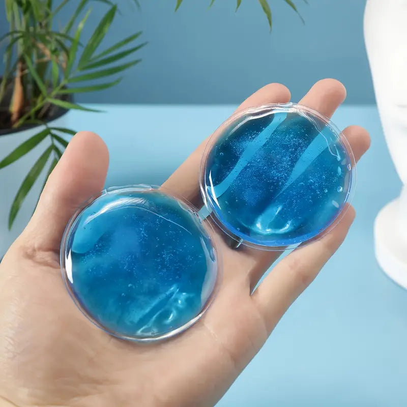 2pcs Reusable Round Gel Ice Eye Masks