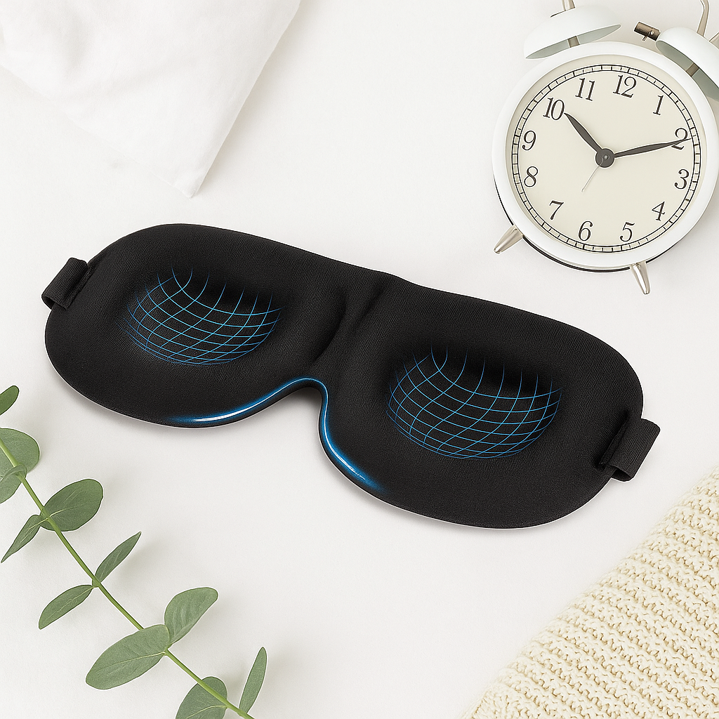 100% Light Blocking Memory Foam 3D Sleep Mask