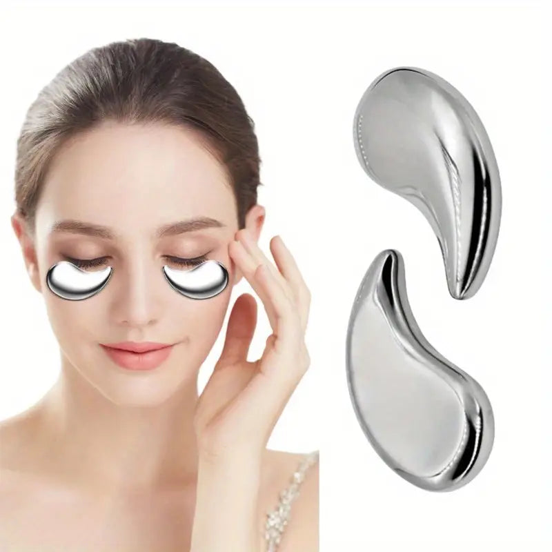 2pcs Stainless Steel Mini Cooling Eye Pads