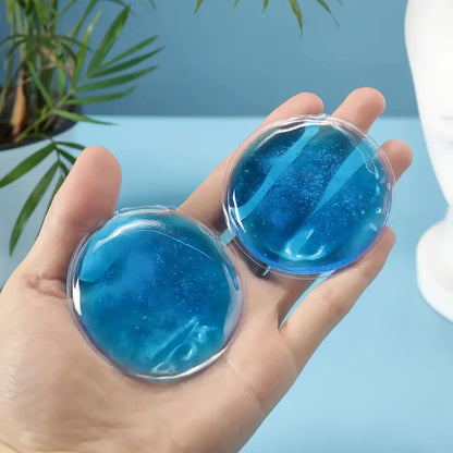 2pcs Reusable Round Gel Ice Eye Masks